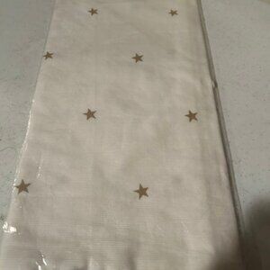 Sheer Table Runner with Gold Stars - 90 inch